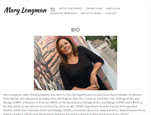 Tablet Screenshot of marylongman.com